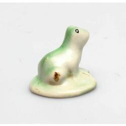 Porcelain figurine Frog