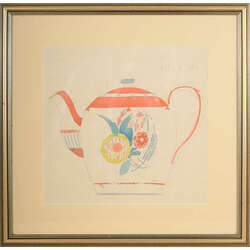 Sketch for porcelain teapot