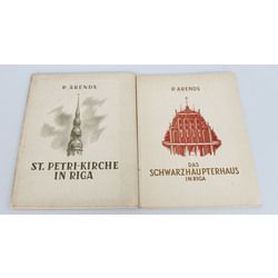 2 grāmatas  - Sv.Petri Kirche in Riga, Das Scwarzhaupterhaus in Riga