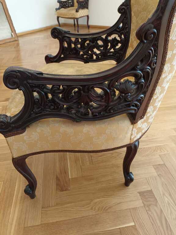Rococo style chairs 2 pcs.