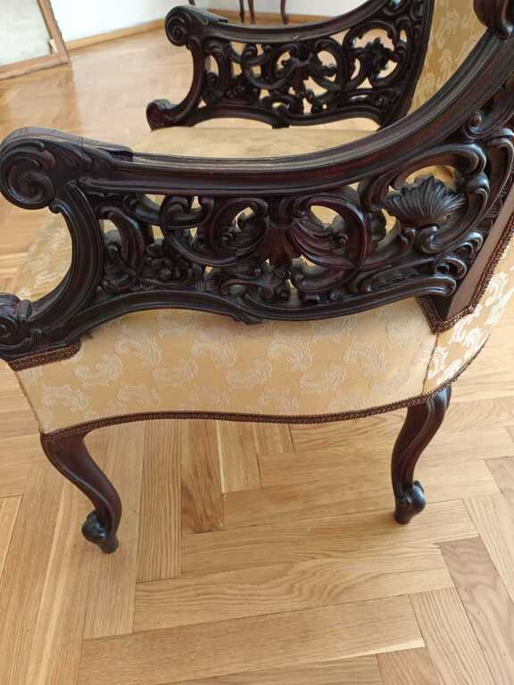 Rococo style chairs 2 pcs.