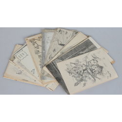 Postcards/reproductions of drawings