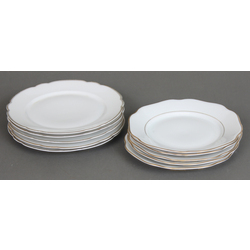 Набор фарфоровых тарелок (Два вида)