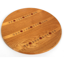 Декоративная деревянная тарелка на стену