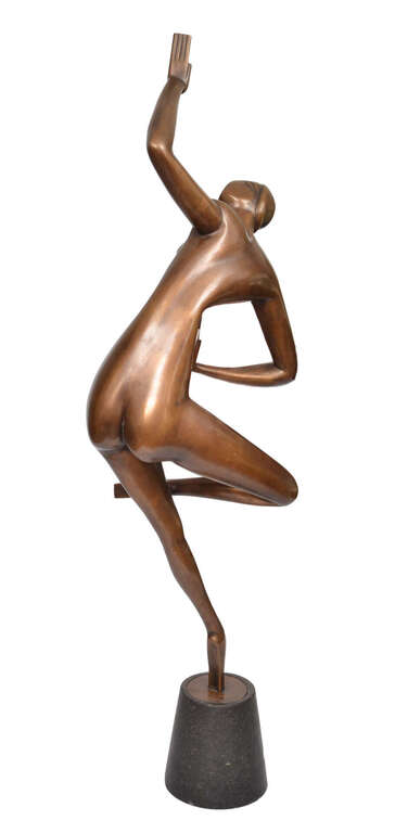 Art-deko stila bronzas skulptūra ''Dejotāja''