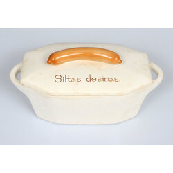 Earthenware dish Warm sausages