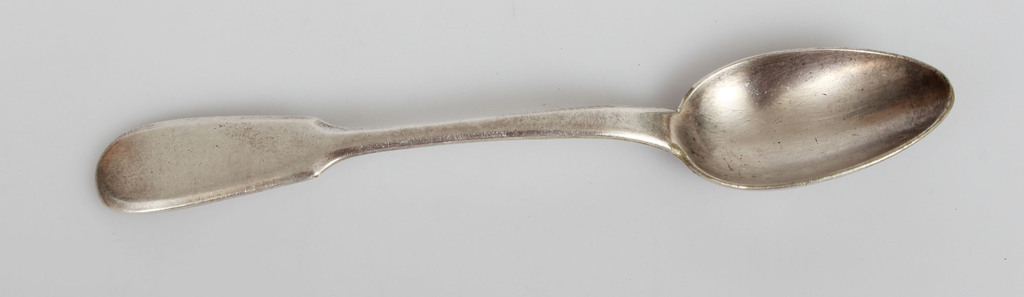 A silver teaspoon