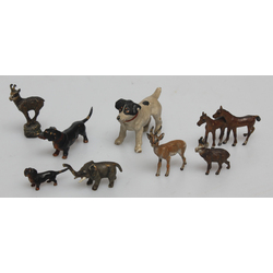 Austrian bronze miniature figurines 8 pcs