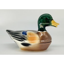 Duck pate maker. Hand painted. France. Last century.