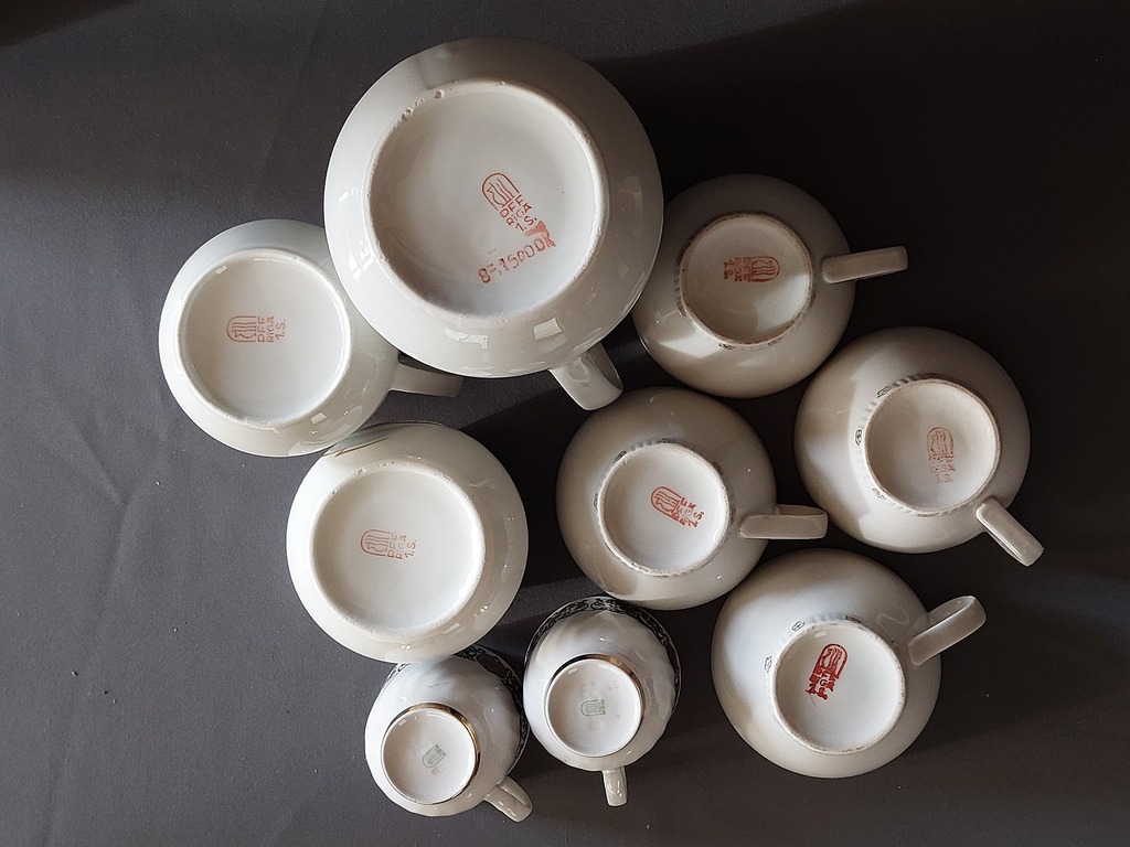 9 porcelain items PFF, RPR services Ausma, Regina, Riga