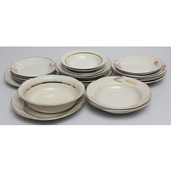 A set of different plates