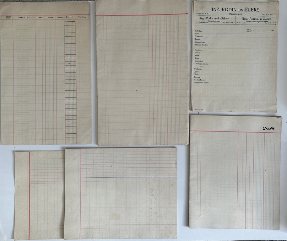 Envelopes, letter paper, various note sheets