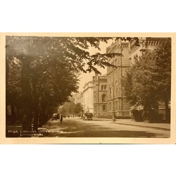 Latvijas Universitāte, pirmskara pastkarte.Reti