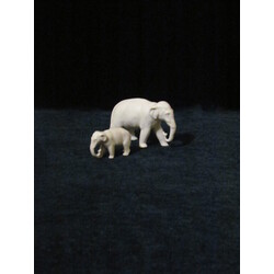 Porcelain elephants