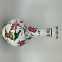 Kaiser Vase. “Blooming Sakura” Uniquely preserved design, rare form. Middle of the last century. Stamp