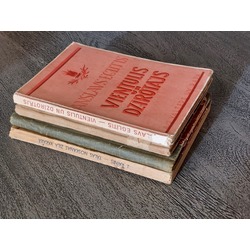 4 books of poems. Pludoņa 1918; Elsa Sterste 1928; Anšlavs Eglītis 1938; J. Rainis 1940. Approximate condition