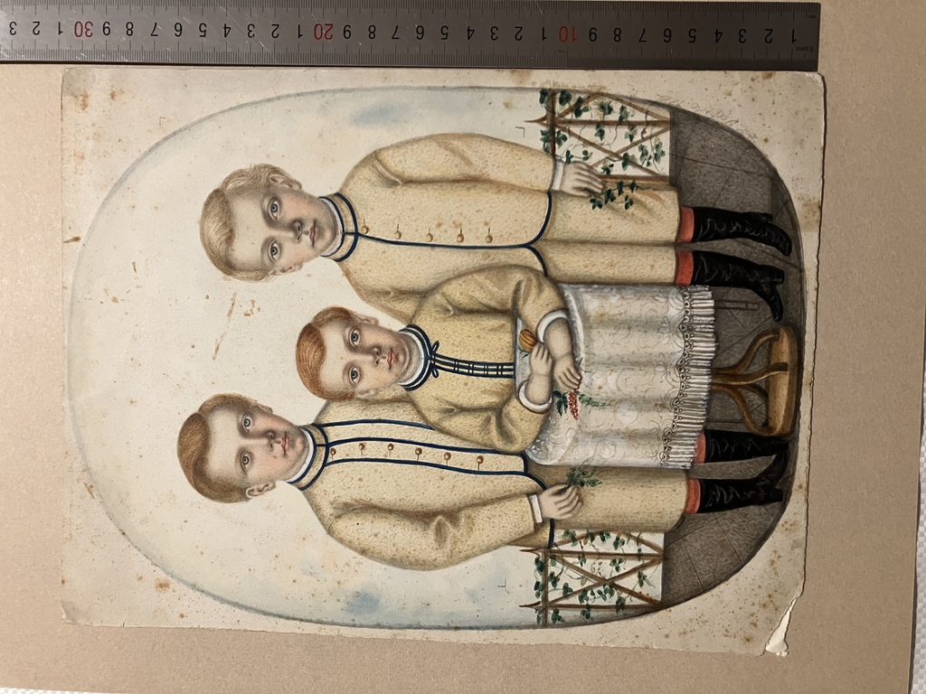 T.Zaļkalna un brāļu portrets