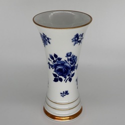 Vase with cobalt flowers and gold. Art Deco