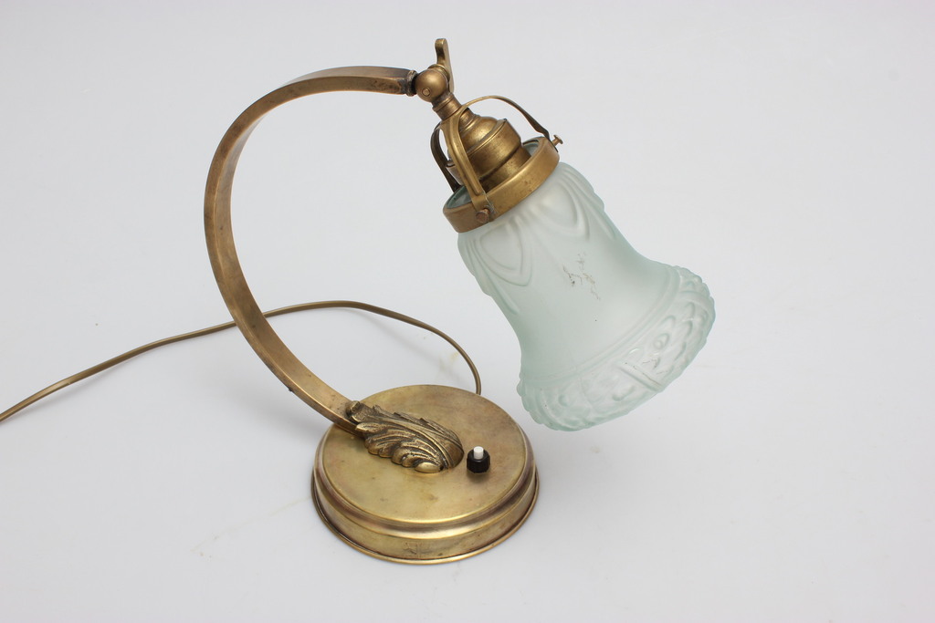 Art Nouveau style bronze lamp
