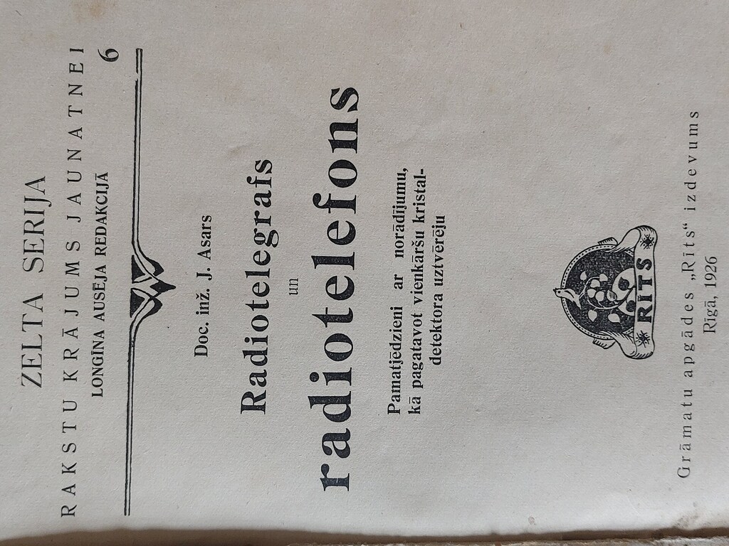 РАДИОТЕЛЕГРАФ И РАДИОТЕЛЕФОН 1926 г. Док. англ. Дж. Асарс 92 с.