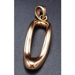 Gold pendant in the shape of a woman's shoe