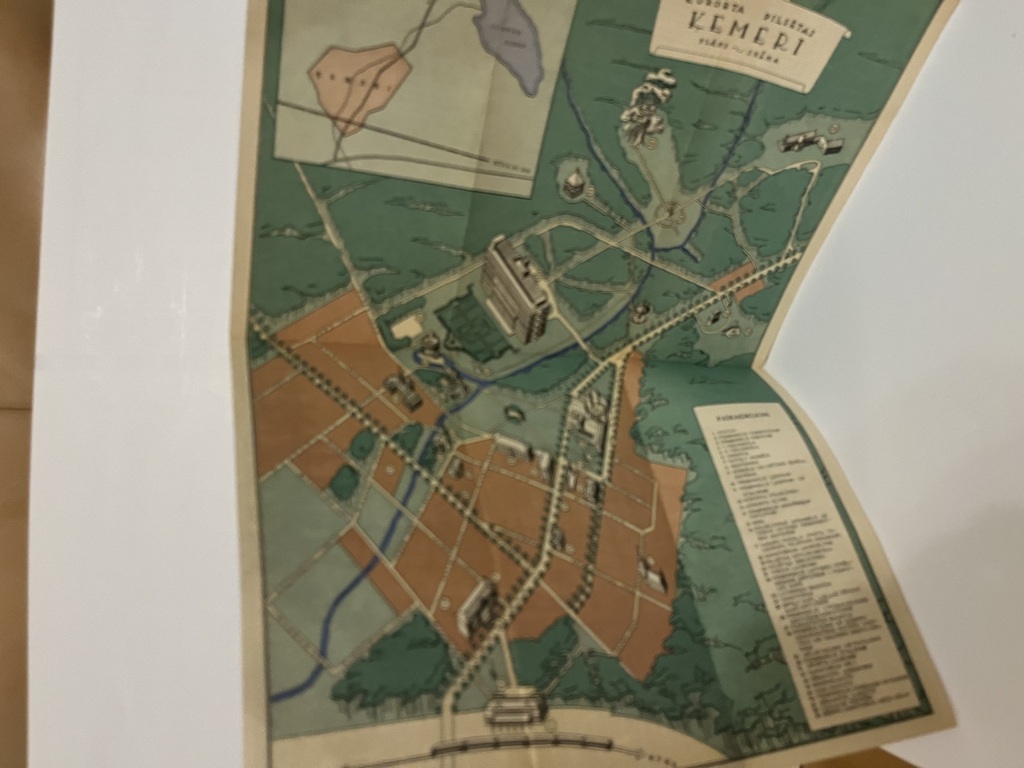 План города-курорта Кемери - схема