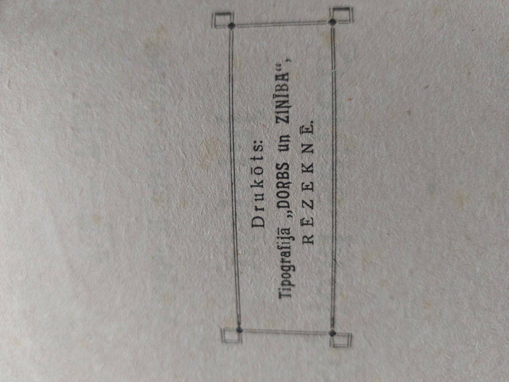 B - k P . Strods  1904,-1924, Myusu roksta breiveibas  jubilejā ortografijas projekts.  Izdevējs: Centrālā Latgolas biblioteka- muzejs.  RĒZEKNĒ,1924  g.
