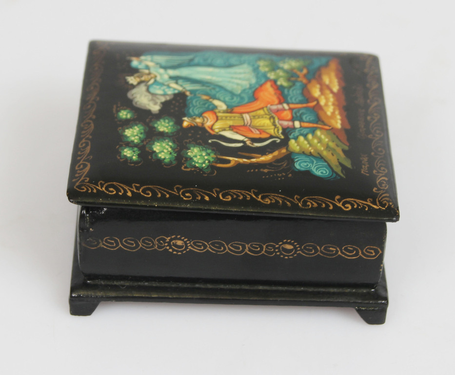 Painted wooden box 
