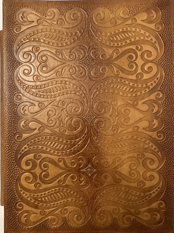 Leather covers with letterhead pad