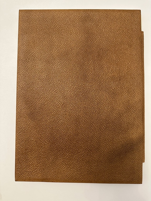Leather covers with letterhead pad