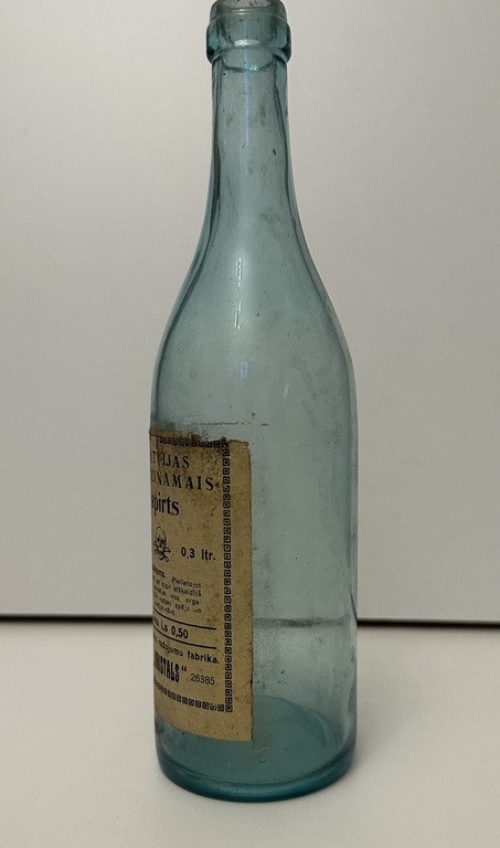 Flammable alcohol bottle