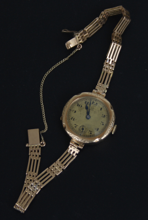 Золотые женские наручные часы 