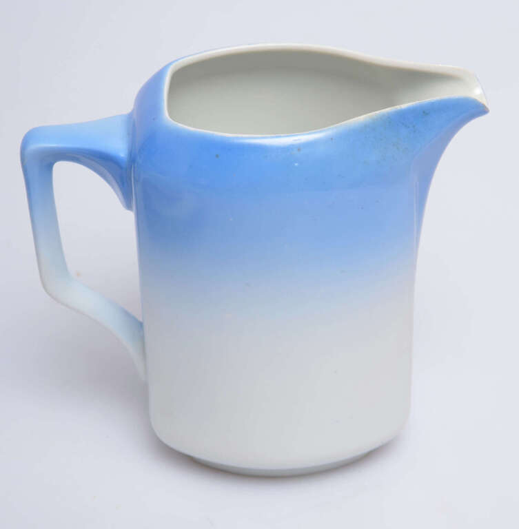 Milk jug with airbrush paint design