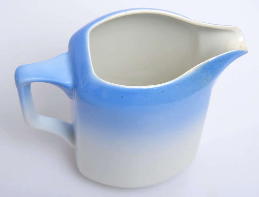 Milk jug with airbrush paint design