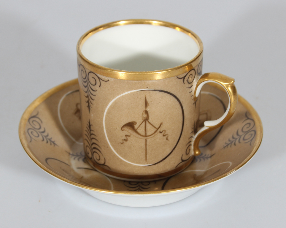Porcelain cup and saucer