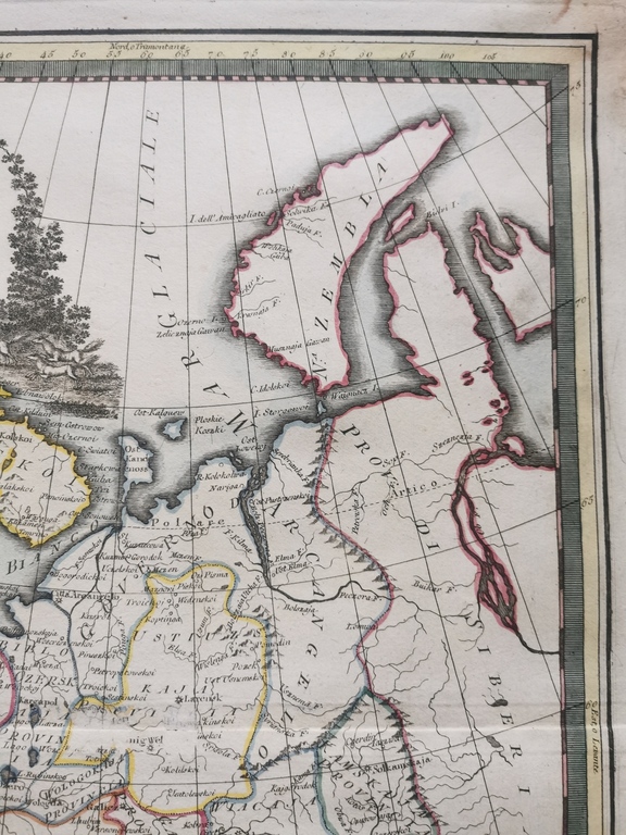 Imp. Krievijas  Eiropas daļas karte / 1795 gads