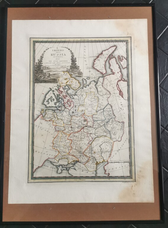Imp. Krievijas  Eiropas daļas karte / 1795 gads