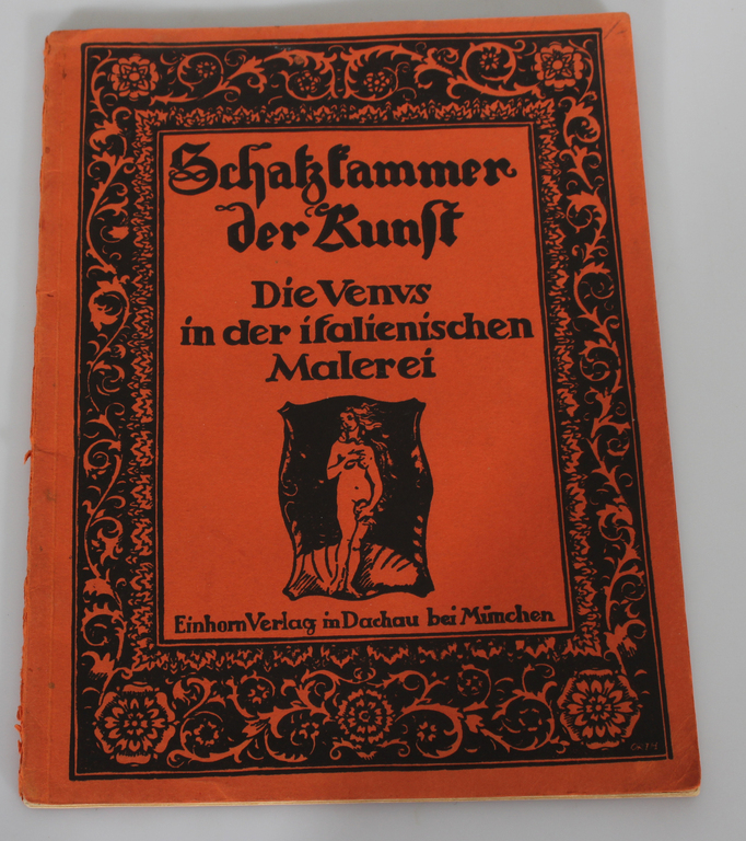 Book ''Die Venus un der ifalienischen Malerei'' with illustrations
