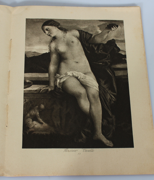 Grāmata ''Die Venus un der ifalienischen Malerei'' ar ilustrācijām