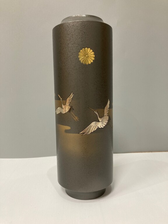 Designer copper vase in original box