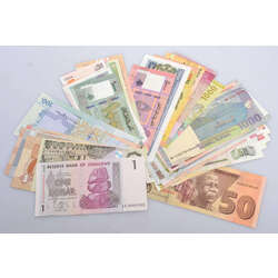 Banknotes of different countries (46 pieces)