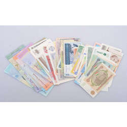 Banknotes of different countries (56 pieces)