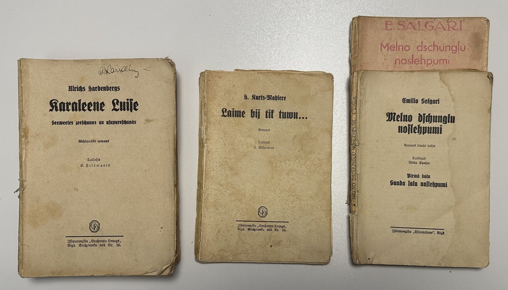 3 novels in old print