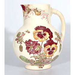 Large earthenware jug Flowers
