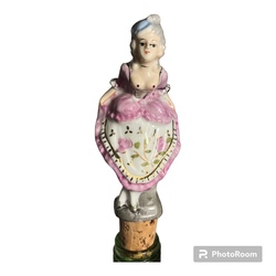 porcelain bottle cap with an erotic touch Victorian lady