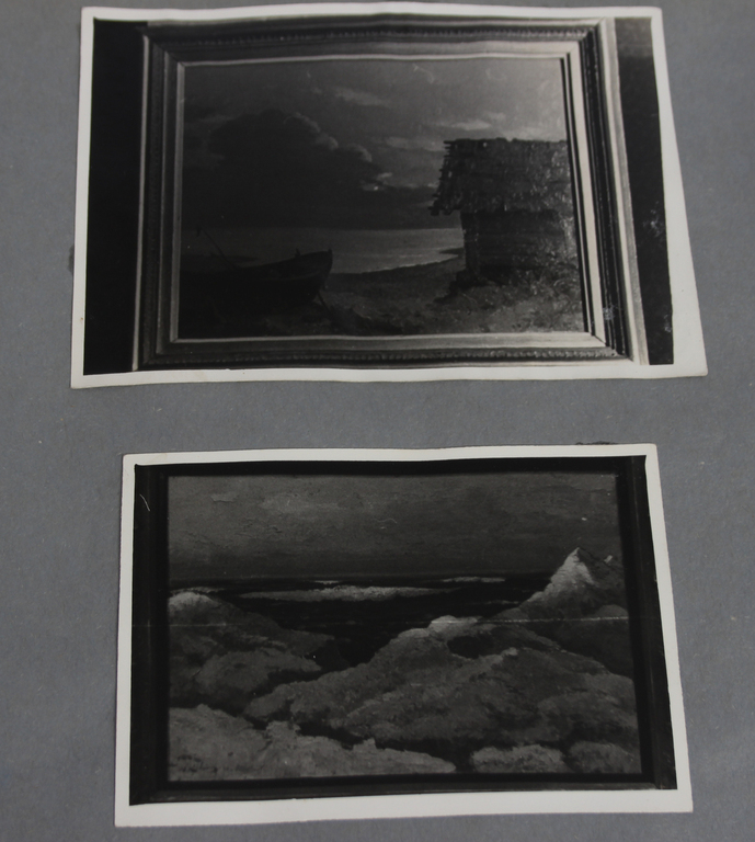 Дубовый фотоальбом с фотографиями творчества и картин художника Николая Кулайнаса