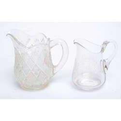 Glass cream containers 2 pcs.