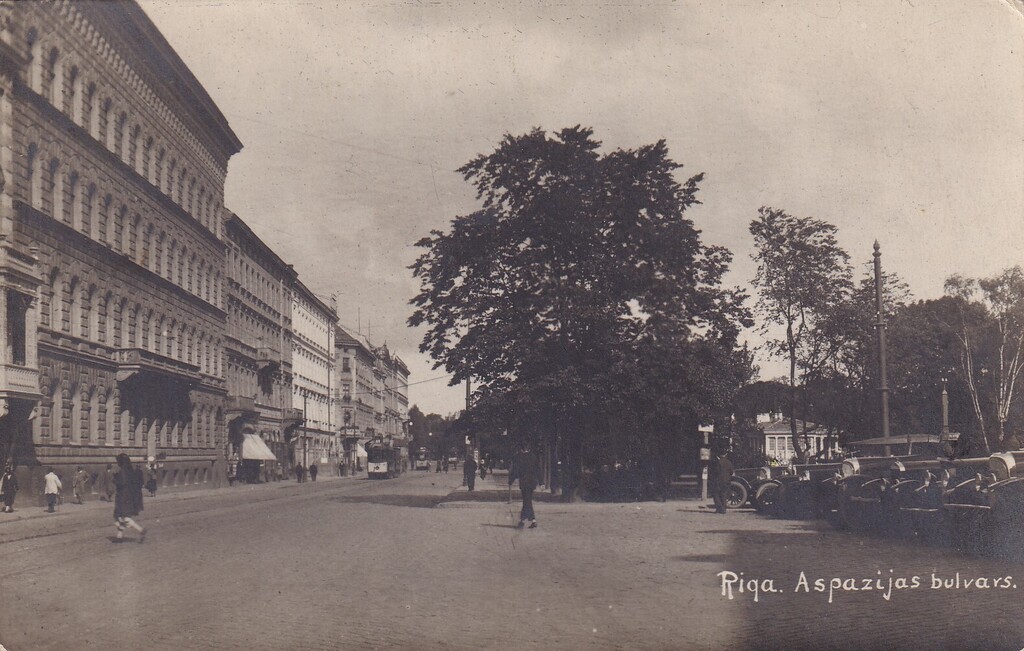 Riga. Aspazija boulevard.