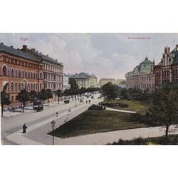 Riga. Nikolaja boulevard.