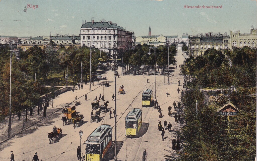 Riga. Aleksandra boulevard.